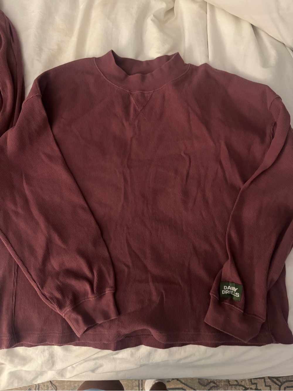Daily Drills Wine Thermal Long sleeve Top